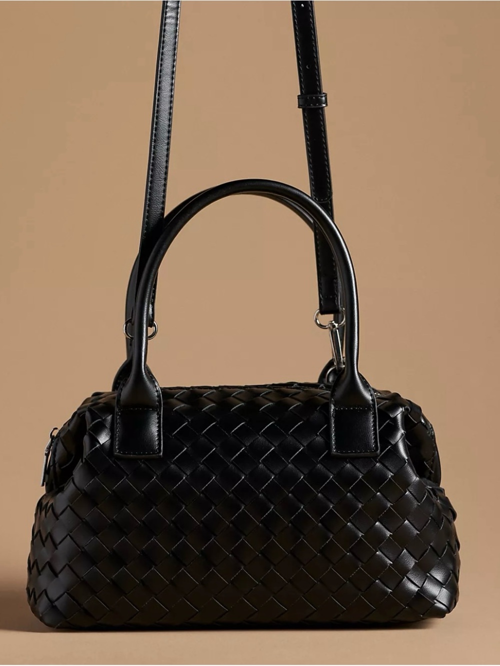 NWOT- Anthropologie Woven Bowler Bag - Picture 3 of 9